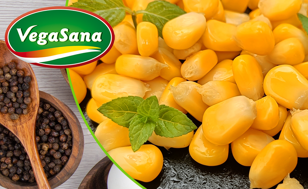 Maíz dulce - VegaSana - Producto Sano - 100% Natural - Crujiente, delicioso, un producto ideal para las ensaladas o como guarnición