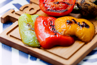 pimiento rojo asado vegasana