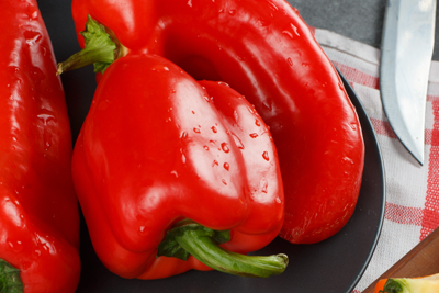 pimiento rojo asado vegasana